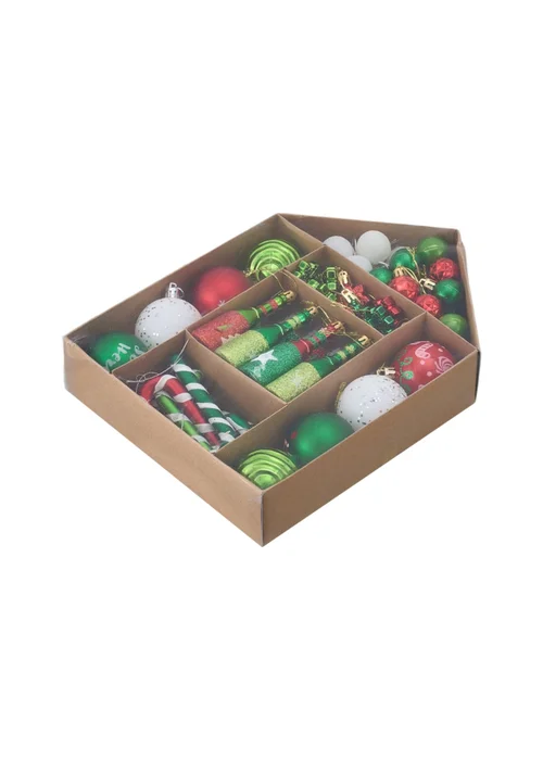 Lifeideas Green 70Pcs Christmas Tree Ornament Set - One Size Image 4