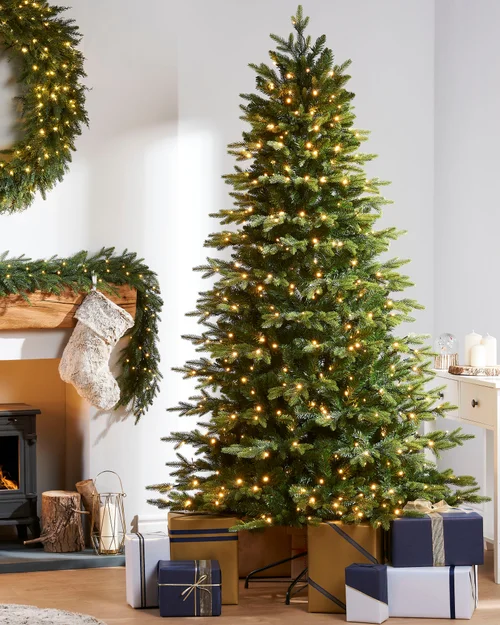 WeRChristmas Green Pre-Lit Himalayan Fir Artificial Christmas Tree 400 Warm White Leds 6 Ft - No Size Image 2