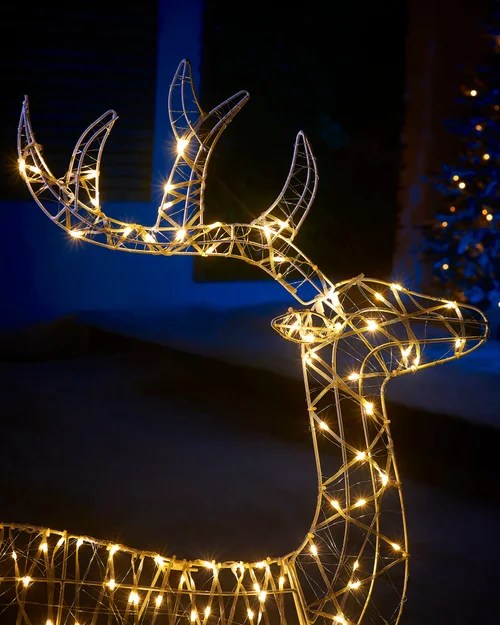 WeRChristmas Multi-Colour 2D Standing Reindeer Silhouette 95 Cm - No Size Image 3