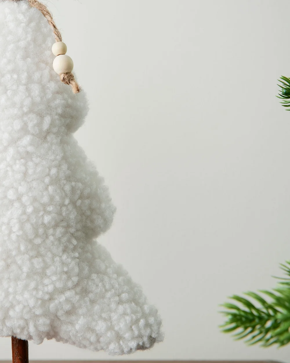WeRChristmas Set Of 2 Sherpa Christmas Trees Tabletop Trees 34 Cm & 30 Cm - No Size Image 4
