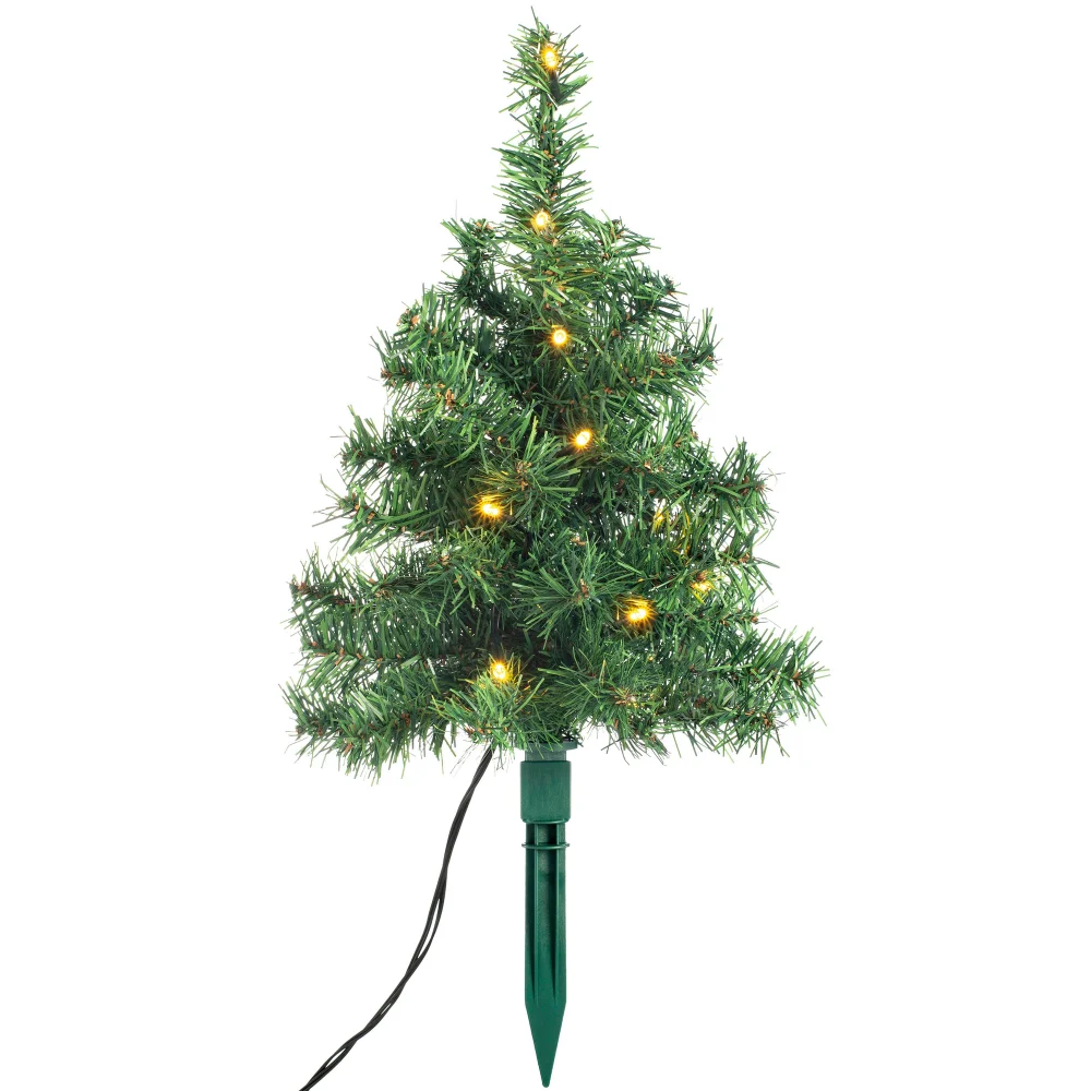 WeRChristmas White Set Of 6 Christmas Tree Pathway Stake Lights 90 Warm White Leds 30 Cm - No Size Image 5
