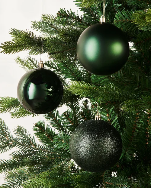 WeRChristmas Sage Green Shatterproof Christmas Baubles 9 Pack 10 Cm - No Size Image 3