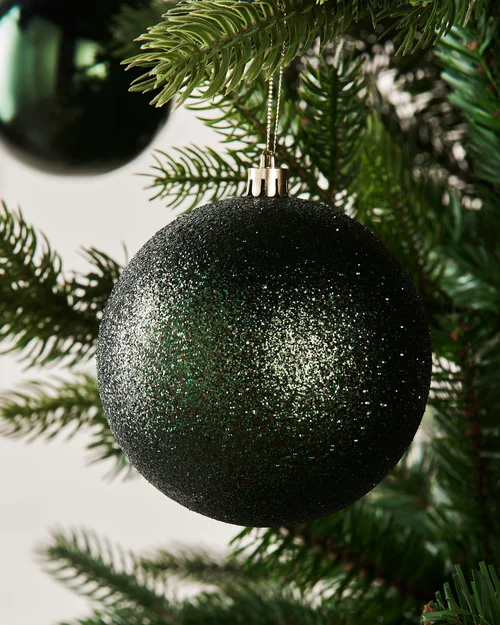 WeRChristmas Sage Green Shatterproof Christmas Baubles 9 Pack 10 Cm - No Size Image 4