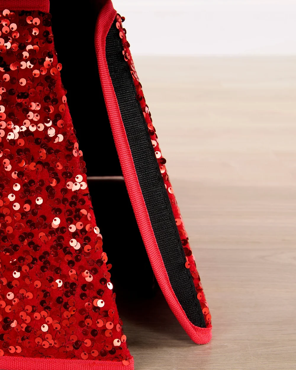 WeRChristmas Red Square Sequin Christmas Tree Collar 36 Cm - No Size Image 4