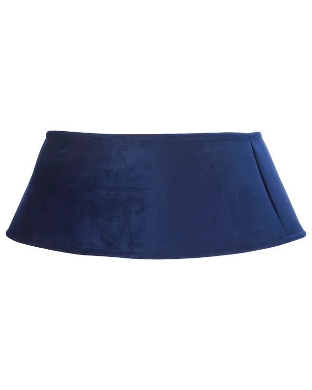 WeRChristmas Navy Velvet Christmas Tree Collar 70 Cm