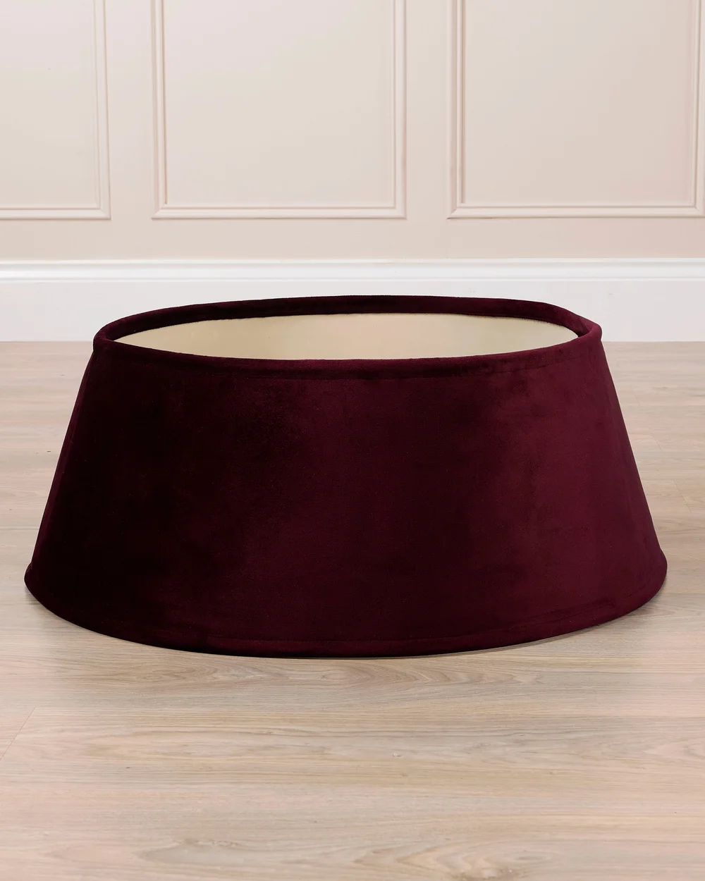 WeRChristmas Burgundy Velvet Christmas Tree Collar 70 Cm - No Size Image 5