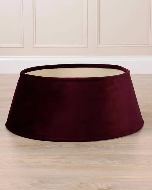 WeRChristmas Burgundy Velvet Christmas Tree Collar 70 Cm - No Size Image 5