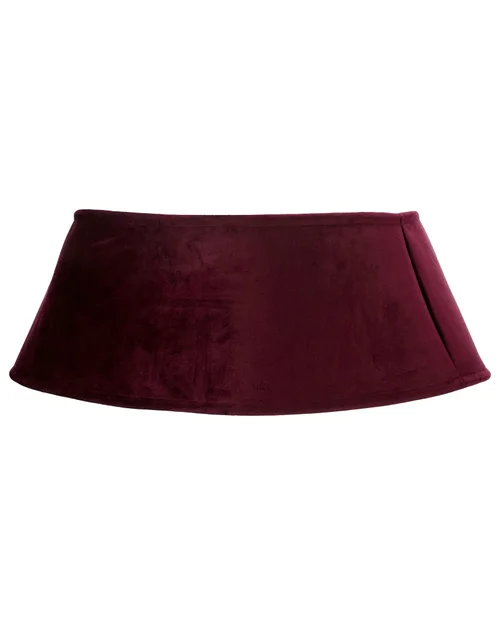 WeRChristmas Burgundy Velvet Christmas Tree Collar 70 Cm - No Size Image 1