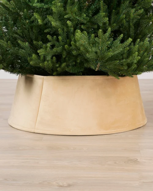 WeRChristmas Latte Velvet Christmas Tree Collar 70 Cm - No Size Image 2