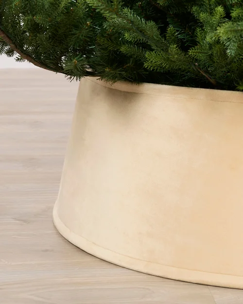 WeRChristmas Latte Velvet Christmas Tree Collar 70 Cm - No Size Image 3