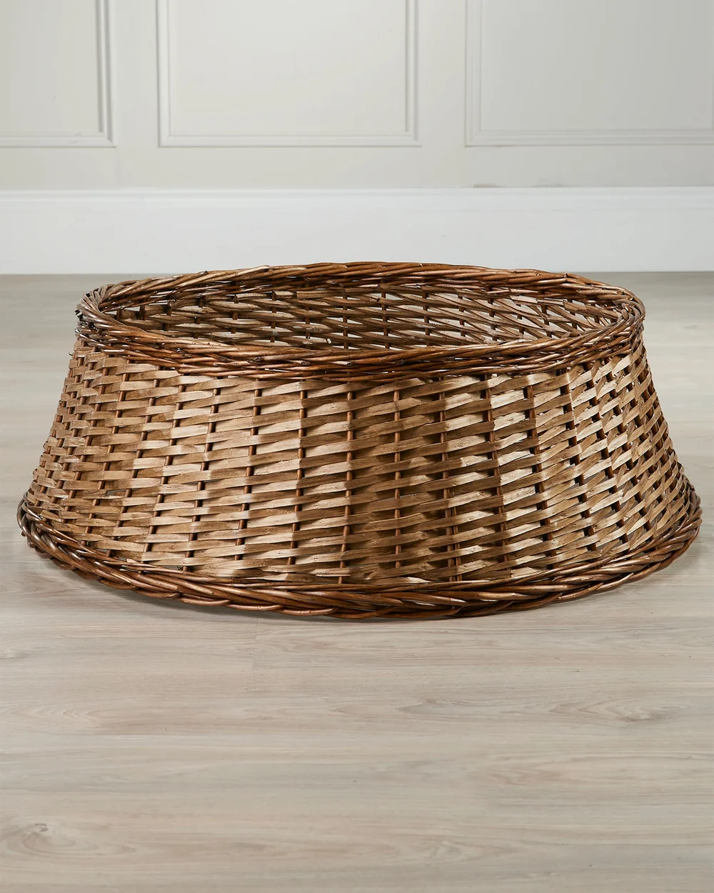 WeRChristmas Natural Brown Wicker Rattan Christmas Tree Collar 85 Cm - No Size Image 5