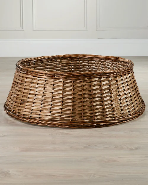 WeRChristmas Natural Brown Wicker Rattan Christmas Tree Collar 85 Cm - No Size Image 5