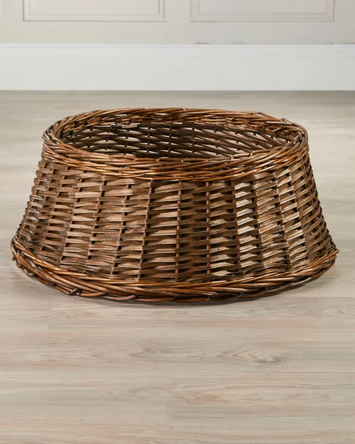 WeRChristmas Natural Brown Wicker Rattan Christmas Tree Collar 70 Cm - No Size Image 5
