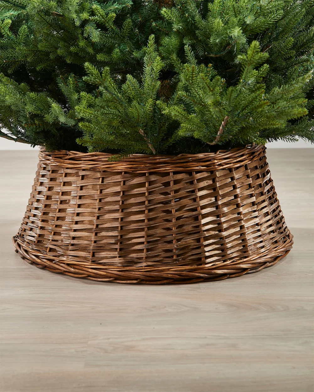 WeRChristmas Natural Brown Wicker Rattan Christmas Tree Collar 70 Cm - No Size Image 2