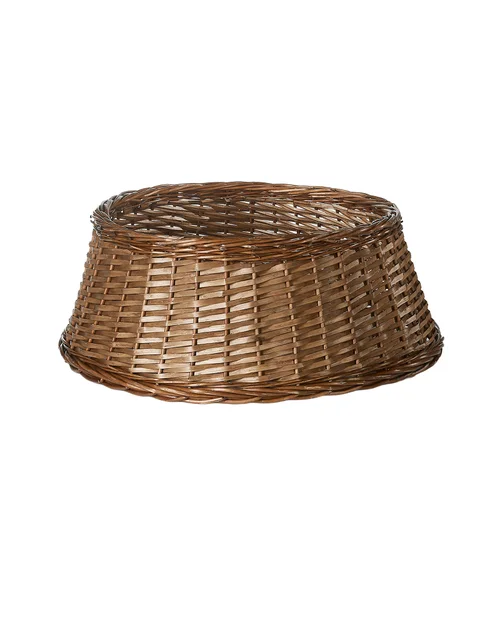 WeRChristmas Natural Brown Wicker Rattan Christmas Tree Collar 70 Cm - No Size Image 1