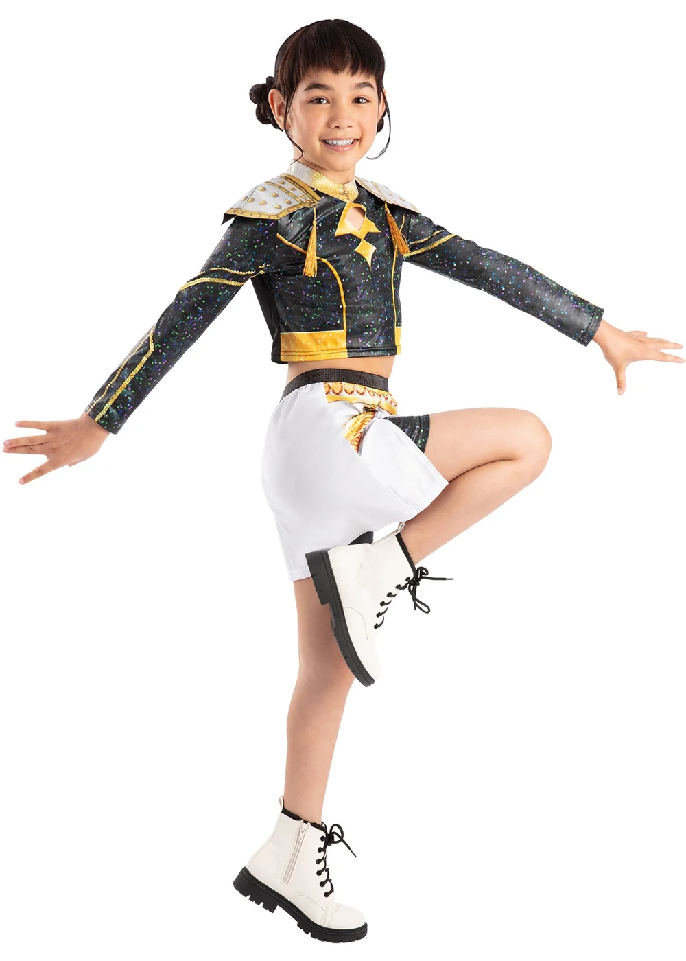 Kpop Demon Hunters Zoey Golden Deluxe Child Costume (4-13 Years) - 7-8 Yrs Image 6