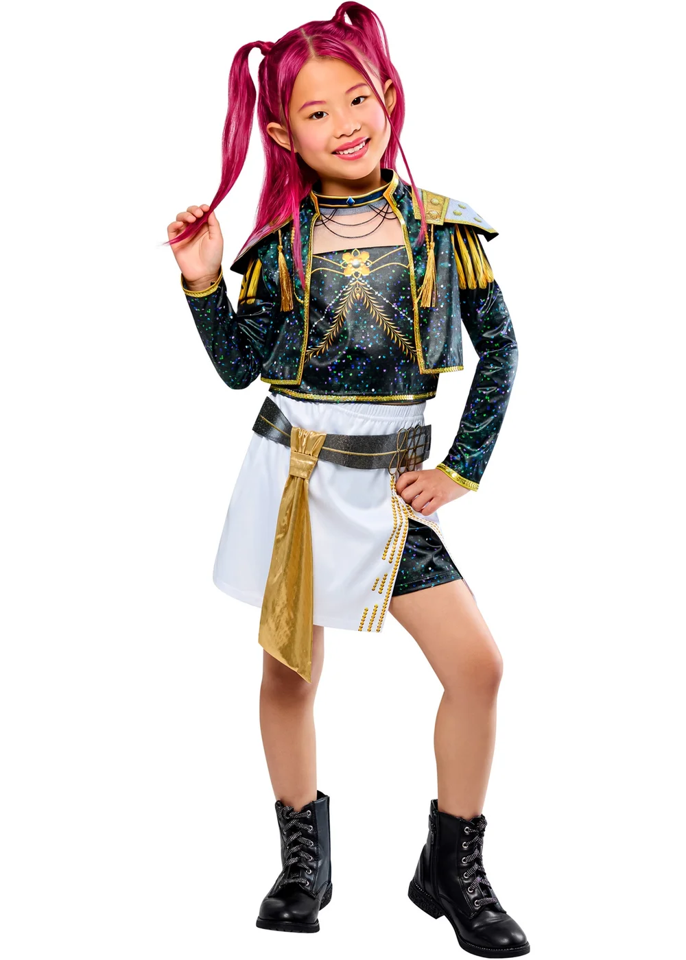 Kpop Demon Hunters Mira Golden Deluxe Child Costume (4-13 Years) - 9-10 Yrs Image 1