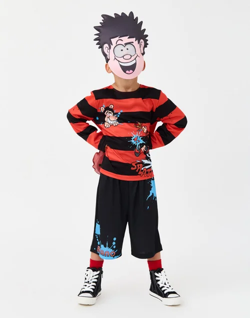 Vanilla Underground Beano Boys Multicoloured Dennis the Menace 3 Piece Costume (4-10 Years) - 4-6 Yrs Image 3
