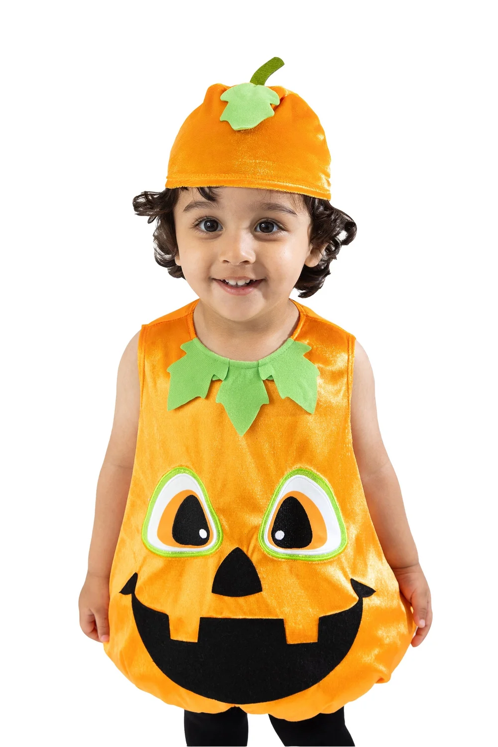 Vanilla Underground Unisex Kids Orange Pumpkin 2 Piece Costume (2-6 Years) - 3-4 Yrs Image 1