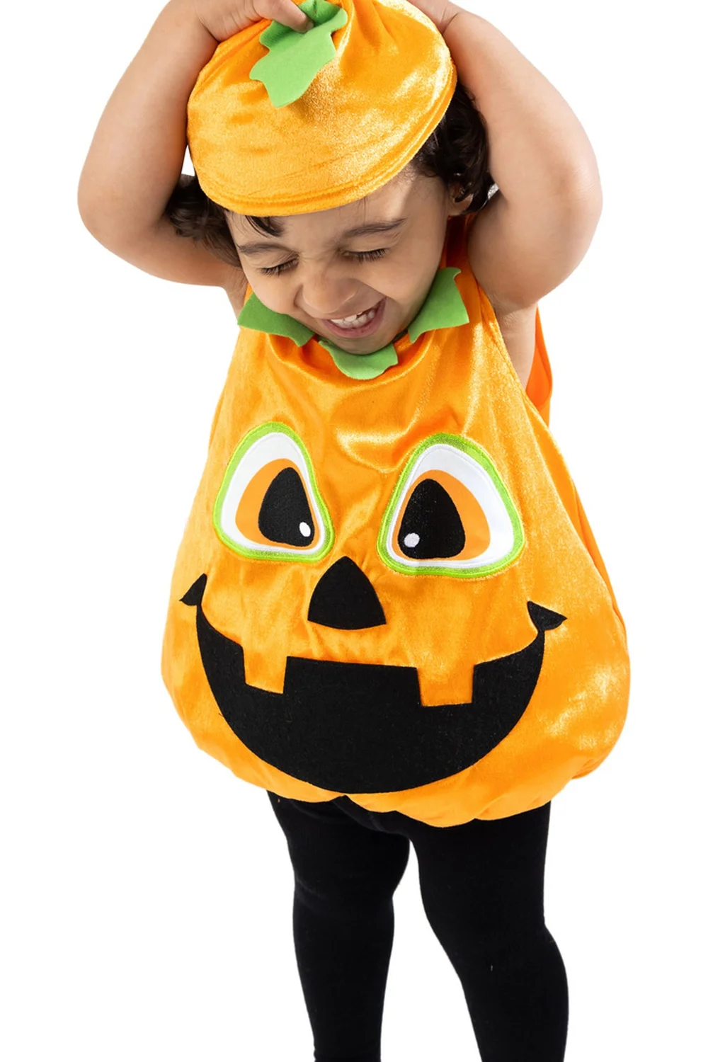 Vanilla Underground Unisex Kids Orange Pumpkin 2 Piece Costume (2-6 Years) - 3-4 Yrs Image 2