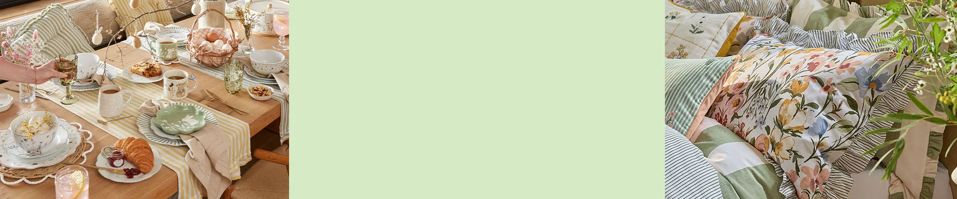 Step into Spring: Bring the new season freshness into your home with stylish essentials, vibrant accessories and on-trend colours for every room.